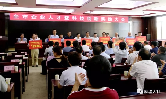 荟煌科技喜获麻城市企业科技创新奖